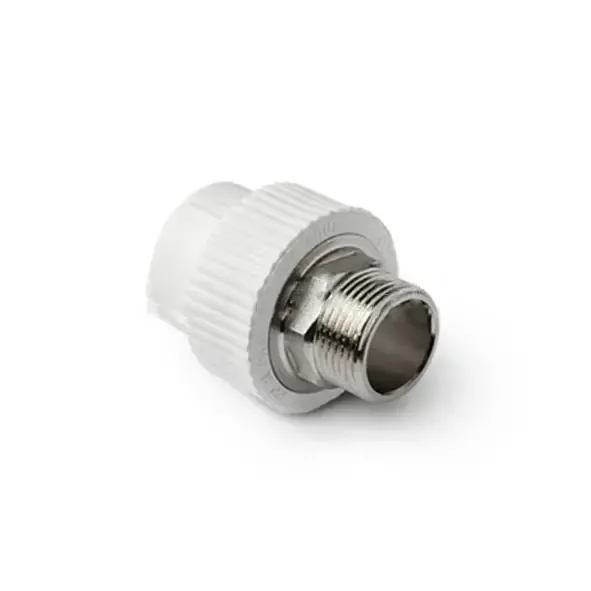 Муфта PPR комбинированная, с наружной резьбой, под ключ