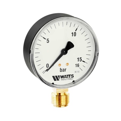 Манометр MDR (F+R200), подключение снизу, Watts В Глазове