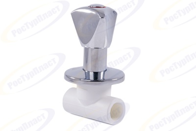 Вентиль PPR с хромированной ручкой, RTP (РосТурПласт) В Глазове