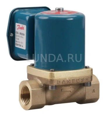 Клапан соленоидный EV225B с сервоприводом, для пара, с катушкой, Danfoss В Глазове