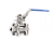 Шаровой кран ADL BV17 ISO резьбовой из нержавеющей стали