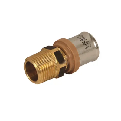 Переход-пресс с наружной резьбой латунный В Глазове