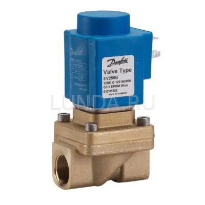 Клапан соленоидный EV250B с принудительным подъемом, с катушкой, Danfoss В Глазове